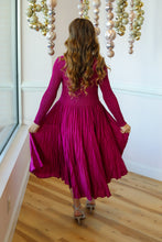 Load image into Gallery viewer, Silky Pleated Ruched Dress
