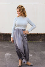 Load image into Gallery viewer, Grey Twofer Maxi Dress
