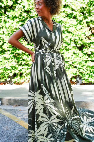Bali Palm Maxi Dress