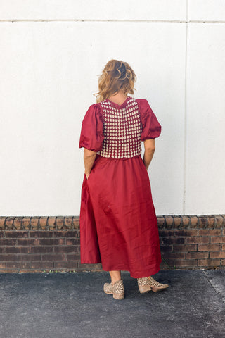 Scarlett Crochet Vest Dress