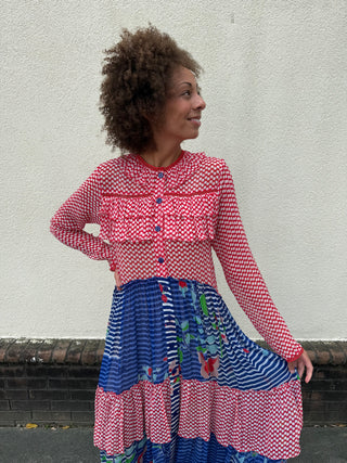 Enja Red Polka Dot Dress