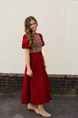 Scarlett Crochet Vest Dress