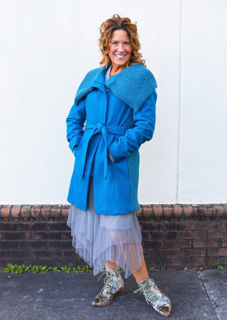 Zipper Sweater Dress Set