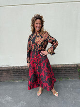 Load image into Gallery viewer, Scarlet Brocade Coat Dress
