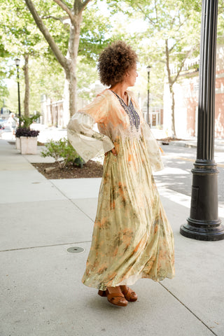 Krisha Gold Metallic Dress