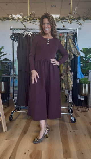 Odette Mixed Media Dress