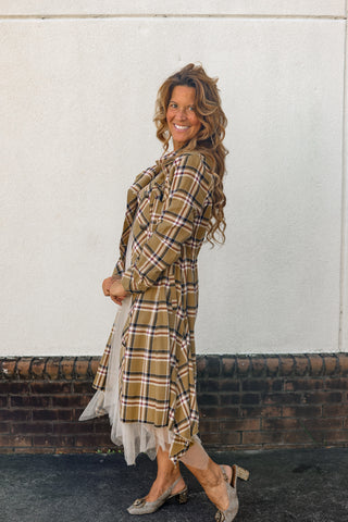 Coco Plaid Jacket Dress