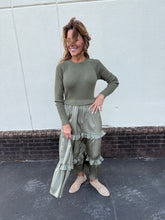 Load image into Gallery viewer, Satin Sweater Dress
