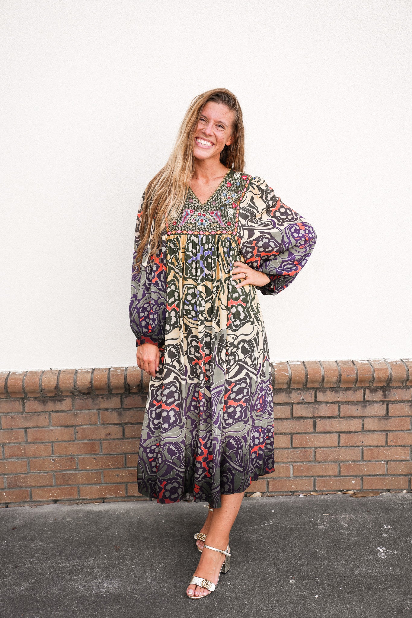 Amara Green Boho Dress ARINAE Amara Green Boho Dress ARINAE