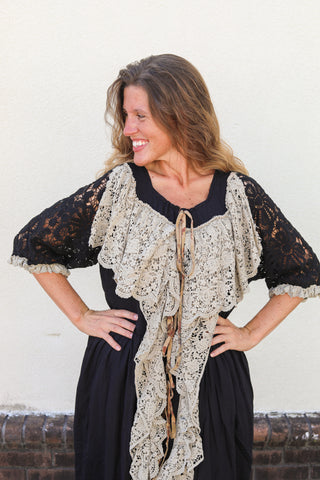 Echo in Lace Duster Dress