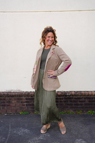 Diana Plaid Blazer Jacket