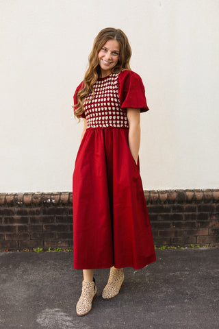 Scarlett Crochet Vest Dress
