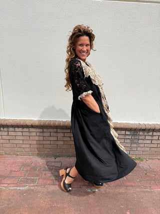 Echo in Lace Duster Dress