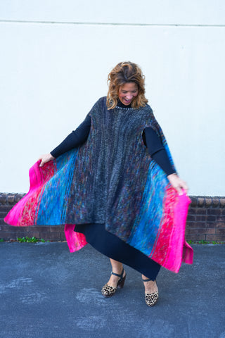 FP Gemstone Stripe Poncho