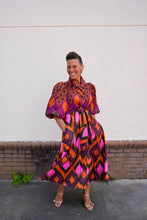 Load image into Gallery viewer, Violet Geometric Dress
