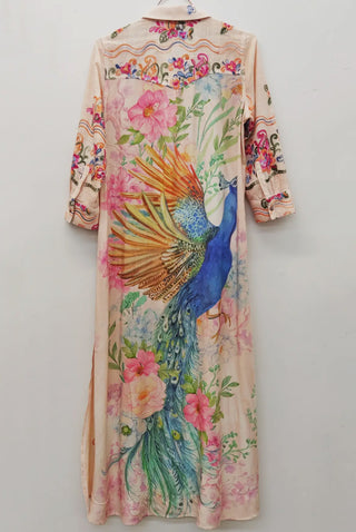 Peacock Duster Dress