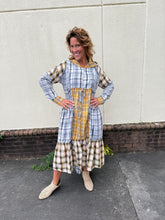 Load image into Gallery viewer, Plaid Hoodie Duster Dress

