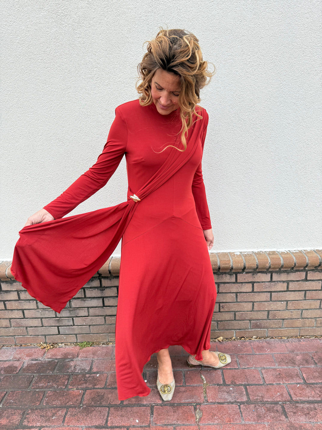 Manila Rusty Red Dress