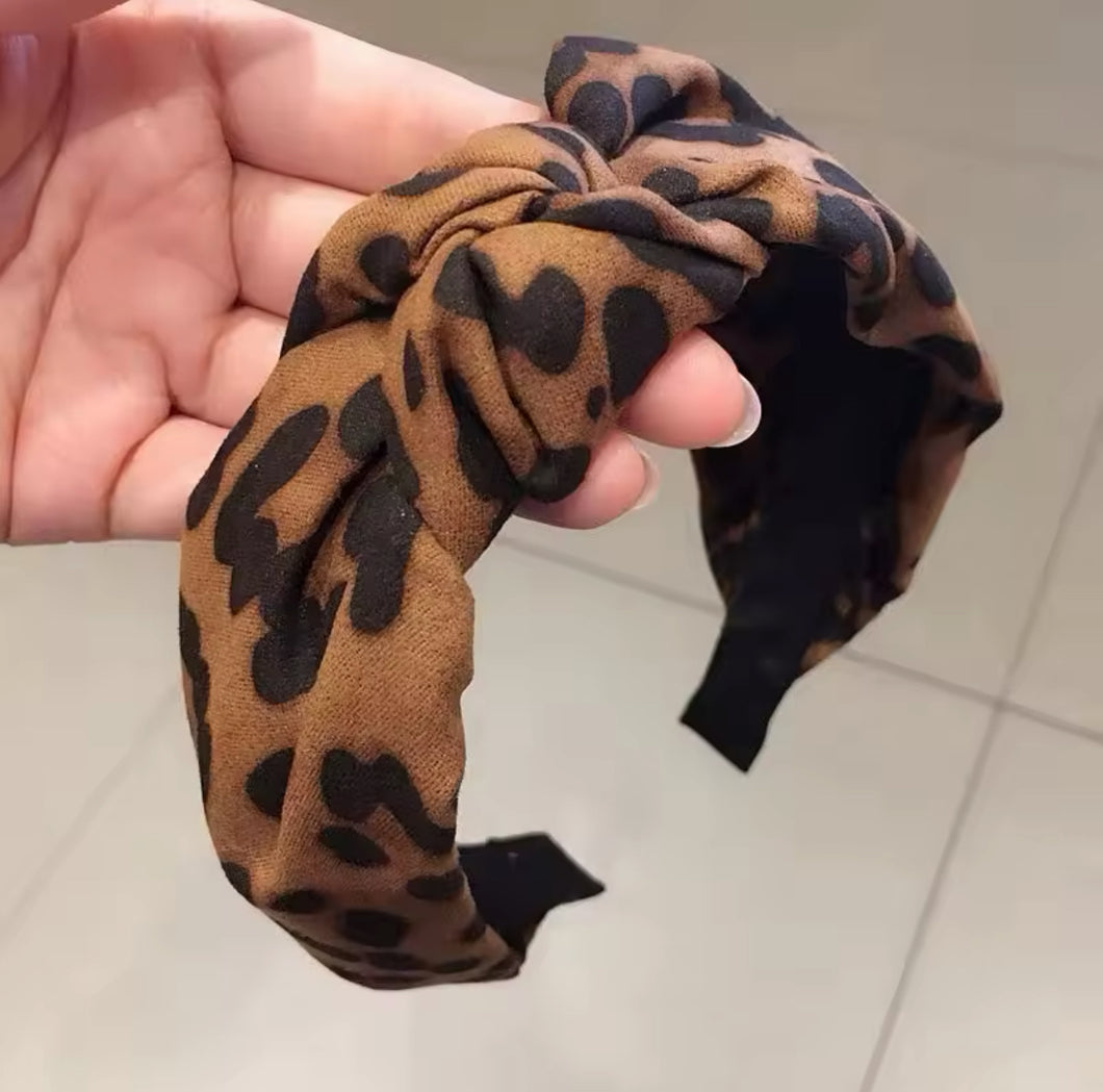 Leopard Knot Headband