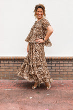 Load image into Gallery viewer, Leopard Skirt Top Set
