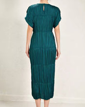 Load image into Gallery viewer, Silky Pleated Tiered Dress
