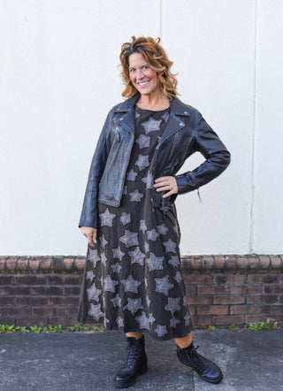 Star Patch T-Shirt Dress