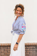 Load image into Gallery viewer, Ruffle Striped Blouse
