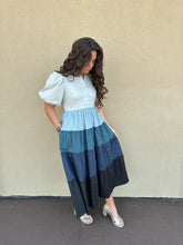 Load image into Gallery viewer, Blues Colorblock Dress
