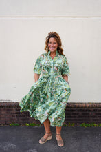 Load image into Gallery viewer, Palm Green Leopard Dress
