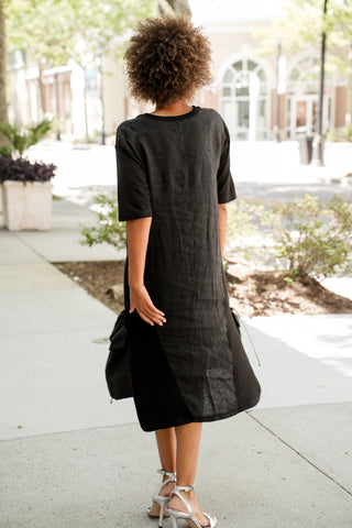 Finna Linen Pocket Dress