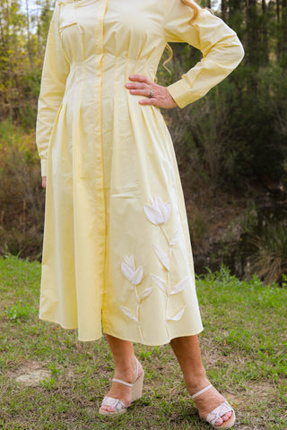Buttercup Yellow Shirt Dress