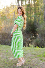 Load image into Gallery viewer, Tabitha Ruched Stripe Dress

