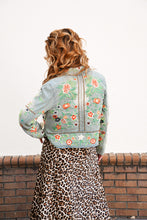 Load image into Gallery viewer, Lucinda Embroidered Denim Motorcycle Jacket
