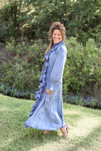 Load image into Gallery viewer, Ruffle Denim Maxi Dress
