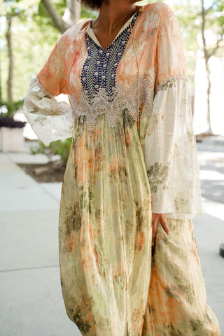 Krisha Gold Metallic Dress