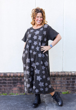 Star Patch T-Shirt Dress