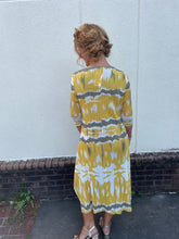 Load image into Gallery viewer, Silky Pleated Yellow Dress
