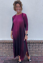 Load image into Gallery viewer, Silky Pleated Wine Dress
