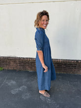 Load image into Gallery viewer, Denim Midi Dress
