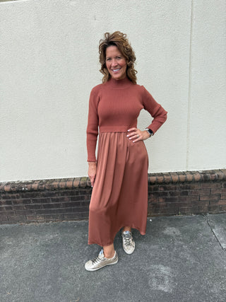 Autumn Mixed Media Dress