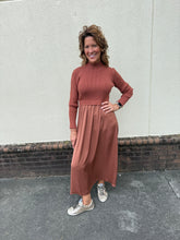 Load image into Gallery viewer, Autumn Mixed Media Dress
