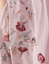 Load image into Gallery viewer, Violet Embroidered Tee Dress
