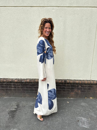 Flower Caftan Maxi Dress