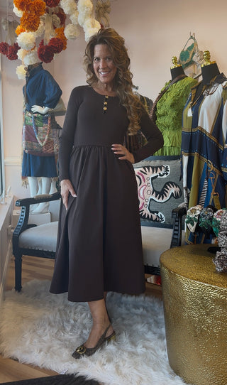 Odette Mixed Media Dress