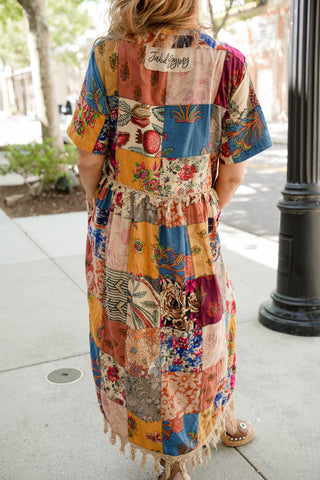 Merry Masquerade Patchwork Dress