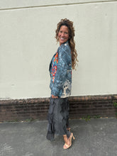 Load image into Gallery viewer, Blue Floral Blazer Jacket
