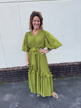 Load image into Gallery viewer, Chartreuse Lace Dress
