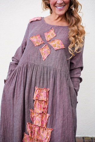 Painted Desert Ruffle Dress