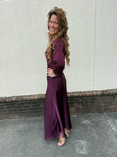 Load image into Gallery viewer, Merlot Silk Dress
