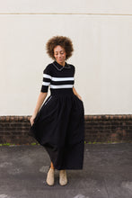 Load image into Gallery viewer, The Sutton Black Stripe Dress
